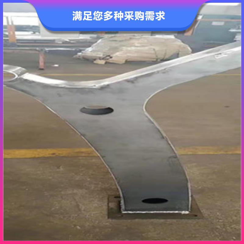 不锈钢复合管护栏钢板立柱 灯箱护栏有口皆碑