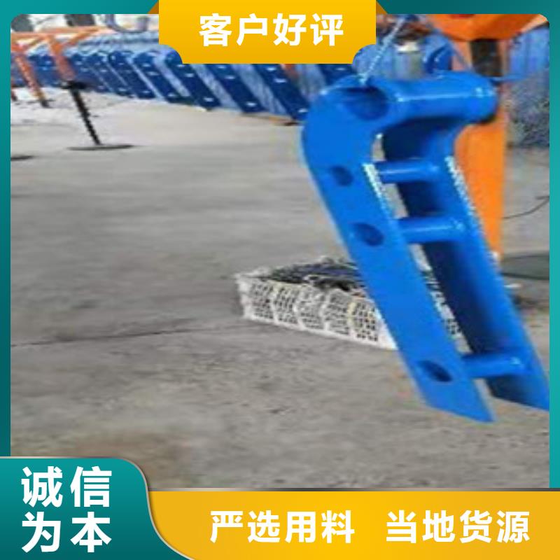 不锈钢复合管护栏钢板立柱 灯箱护栏有口皆碑