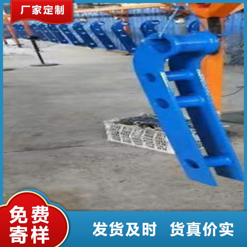 不锈钢复合管护栏钢板立柱 灯箱护栏有口皆碑