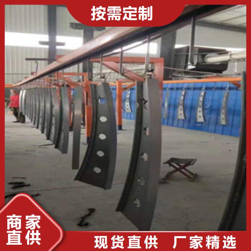 不锈钢复合管护栏钢板立柱 灯箱护栏有口皆碑