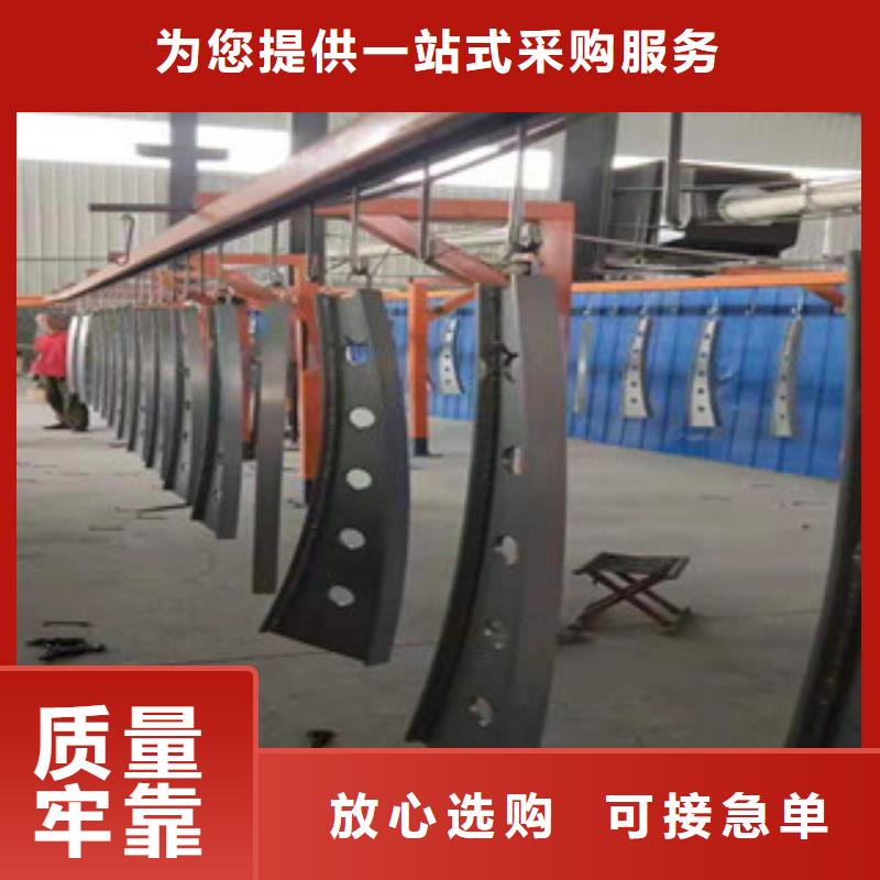 不锈钢复合管护栏钢板立柱 灯箱护栏有口皆碑